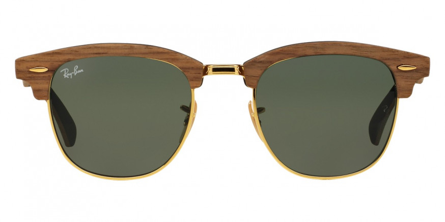 Ray-Ban™ Clubmaster Wood RB3016M 1181 51 - Rubber Black