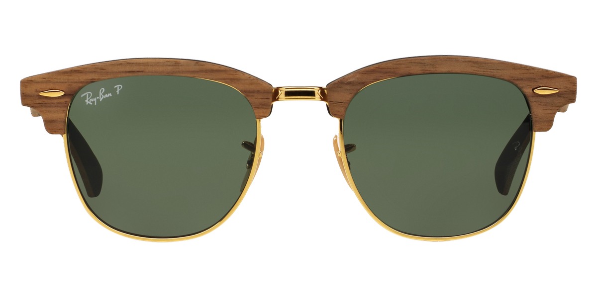 Ray ban clubmaster wood on sale polarized