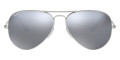 Matte Silver / Dark Gray Mirrored Polarized