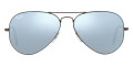 Matte Gunmetal / Light Green Mirrored Silver