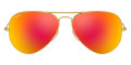 Matte Gold / Brown Mirrored Red Polarized