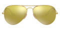 Matte Gold / Brown Mirrored Gold