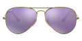 Brushed Bronze Demi Shiny / Gray Mirrored Purple