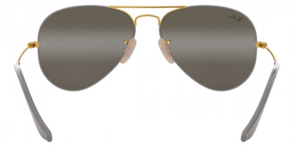 Color: Gold on Top Matte Gray (9154AH) - Ray-Ban RB30259154AH62