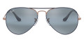 Matte Dark Blue On Copper / Blue Bi-Mirrored Gray