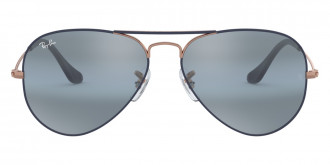 Color: Matte Dark Blue On Copper (9156AJ) - Ray-Ban RB30259156AJ55