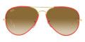 Red On Legend Gold / Clear Gradient Brown