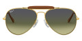 Light Brown Leather On Arista / Green Gradient Blue Polarized