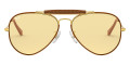 Leather Light Brown / Yellow