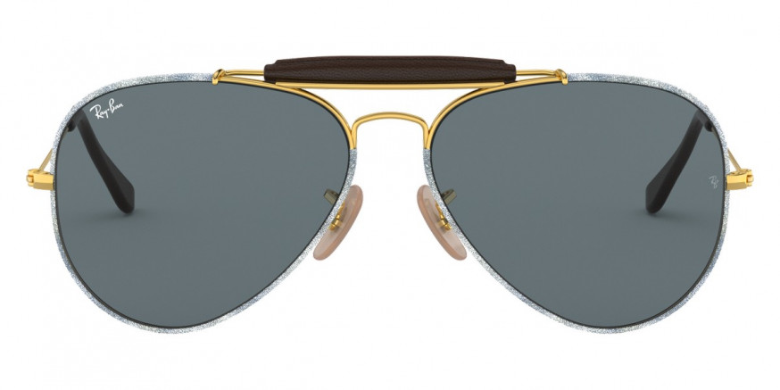 Ray-Ban™ Aviator Craft RB3422Q 9193R5 58 - Gold/Blue Jeans