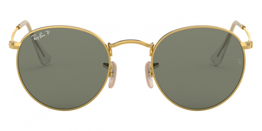 Round Metal RB3447 001/58 Gold Sunglasses