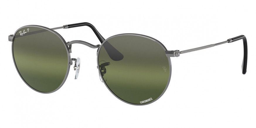 Ray-Ban™ Round Metal RB3447 004/G4 53 - Gunmetal