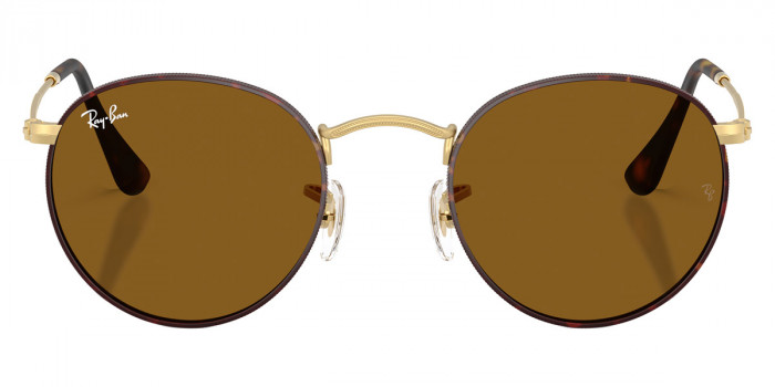 Ray-Ban™ Round Metal RB3447 927533 53 - Matte Havana on Matte Arista Gold