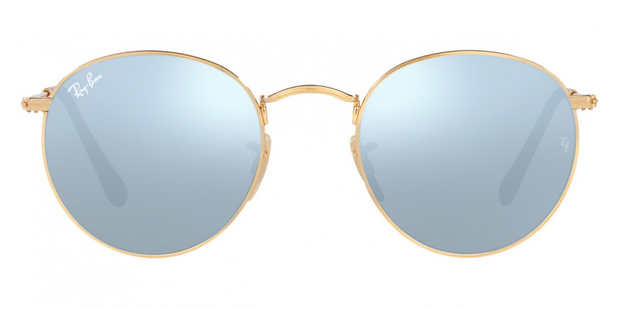 Redenaar Bewustzijn Uitgebreid Ray-Ban™ Round Metal RB3447N 001/30 47 Shiny Gold Sunglasses