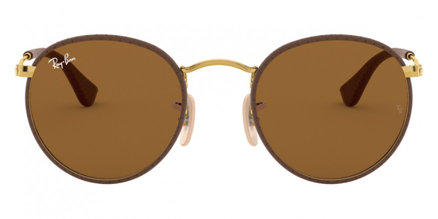 Ray-Ban™ Round Craft RB3475Q 9041 50 - Leather Brown On Arista