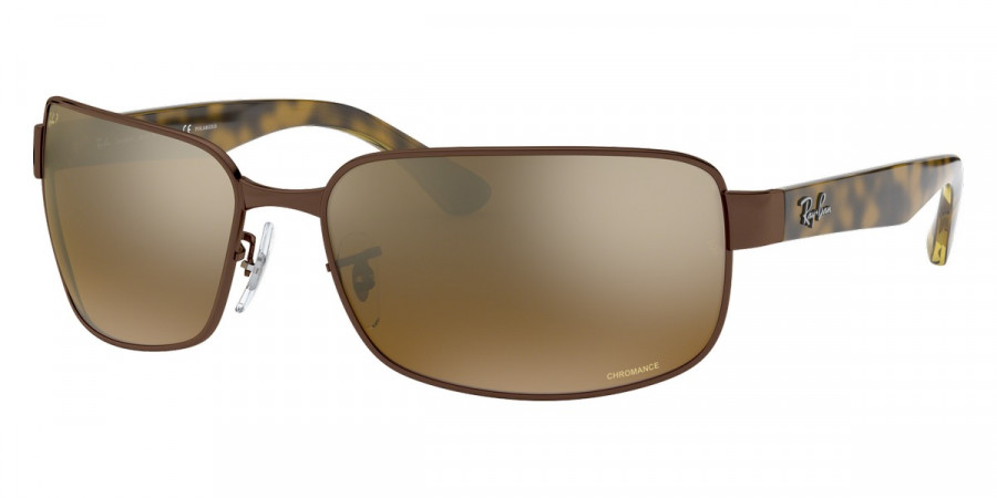 Ray Ban RB3566CH Rectangle Sunglasses EyeOns
