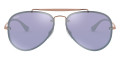 Copper / Dark Violet Mirrored Silver