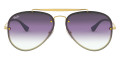 Demi Gloss Gold / Tri-Gradient Blue / Violet / Transparent