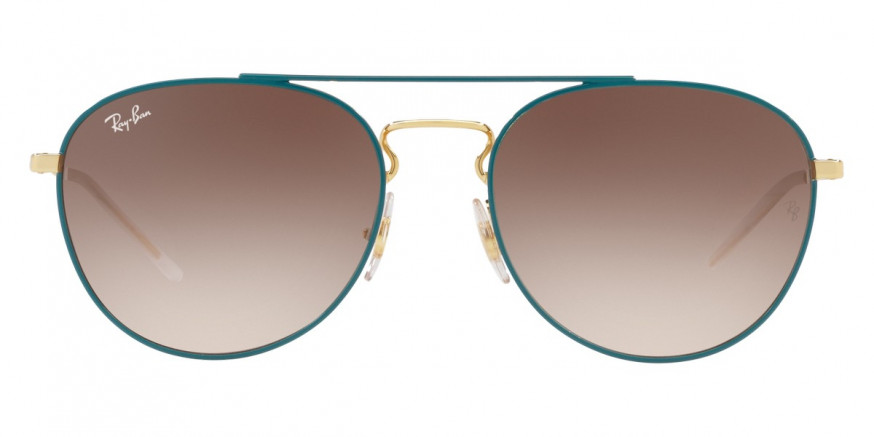 Ray-Ban™ RB3589 905613 55 - Gold Top on Green