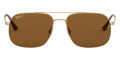 Rubber Gold / Dark Brown Polarized