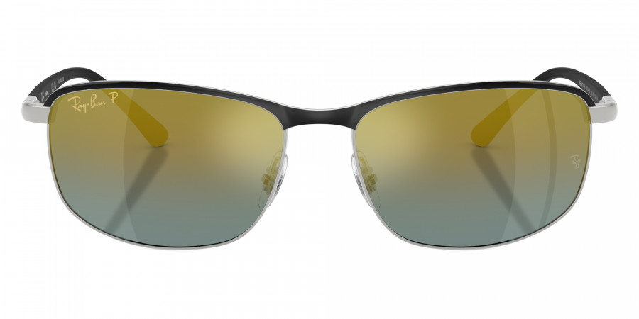 Ray-Ban™ RB3671CH Chromance 9144J0 60 - Black on Silver