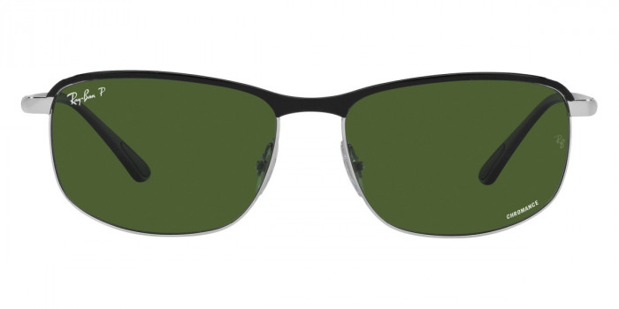 Ray-Ban™ RB3671CH 9144P1 60 - Black On Silver