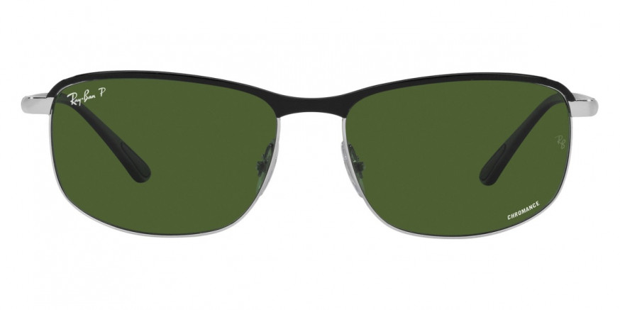Ray-Ban™ RB3671CH 9144P1 60 - Black On Silver