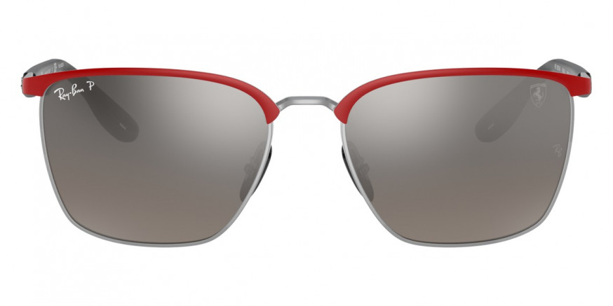 Ray-Ban™ RB3673M F0455J 56 - Red Ferrari On Silver