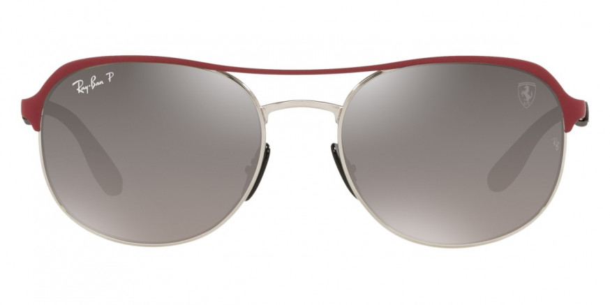 Ray-Ban™ RB3685M F0455J 58 - Red on Silver