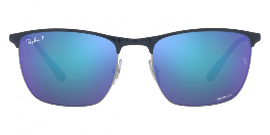 Ray-Ban™ RB3686 92044L 57 - Blue on Gunmetal