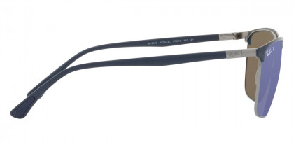 Color: Blue on Gunmetal (92044L) - Ray-Ban RB368692044L57