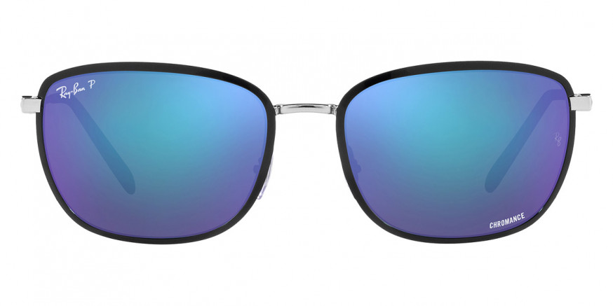 Ray-Ban™ RB3705 91444L 57 - Black on Silver
