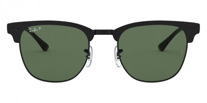 Ray-Ban™ Clubmaster Metal RB3716 186/58 51 - Matte Black On Black