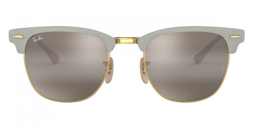 Ray-Ban™ Clubmaster Metal RB3716 9158AH 51 - Matte Gray On Arista