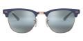 Matte Dark Blue On Copper / Blue Bi-Mirrored Gray