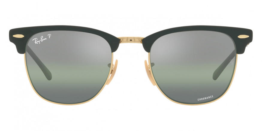 Ray-Ban™ Clubmaster Metal RB3716 9255G4 51 - Green on Arista