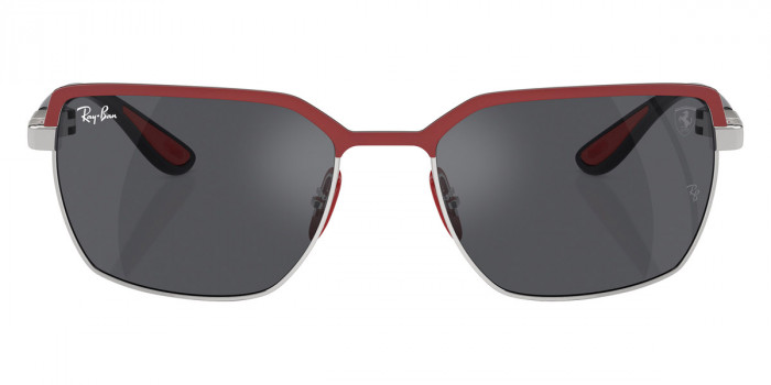 Ray-Ban™ RB3743M F10087 58 - Red on Gunmetal/Black