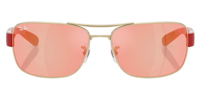 Ray-Ban™ RB3763M F1216Q 64 - Pale Gold/Antique Red