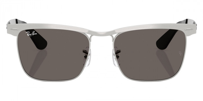 Ray-Ban™ Wayfarer Deluxe RB3875 019/B1 53 - Sandblasted Silver on Silver