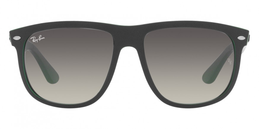 Ray-Ban™ Boyfriend RB4147 656811 60 - Matte Black on Green