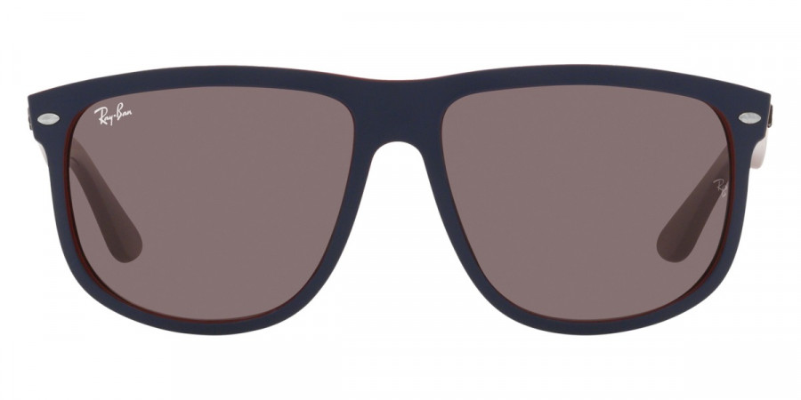 Ray Ban Boyfriend RB4147 65697N 56 Sunglasses in Matte Blue on Brown