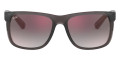 Transparent Gray / Gray Gradient Mirrored Red