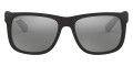 Rubber Black / Gray Mirrored Silver