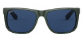 Green Metallic on Black / Dark Blue
