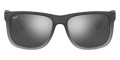 Rubber Gray On Clear Gray / Gray Mirrored Silver Gradient