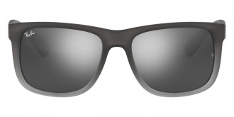 Ray-Ban™ Justin RB4165 852/88 51 - Rubber Gray On Clear Gray