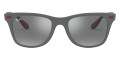 Matte Gray / Gray Mirrored Silver