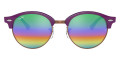 Violet on Transparent Violet / Light Gray Mirrored Rainbow 2