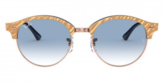 Color: Wrinkled Beige On Blue (13063F) - Ray-Ban RB424613063F51