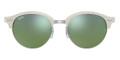 Wrinkled White on White / Green Mirrored Green